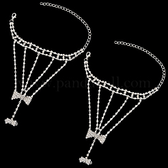 2Pcs Crystal Rhinestone Tennis Ring Bracelet&nbsp;BJEW-CN0001-17B