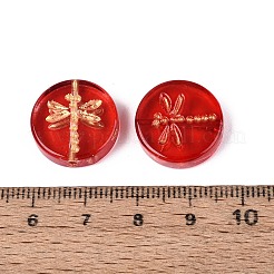 Baking Paint Transparent Glass Beads&nbsp;DGLA-N018-30F