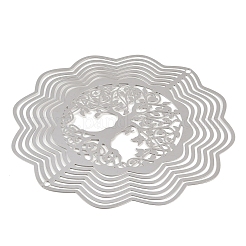 201 Stainless Steel 3D Rotating Hanging Wind Spinner&nbsp;STAS-B122-01P-08