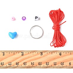 DIY Letter Heart Keychain Making Kits&nbsp;DIY-FS0009-87