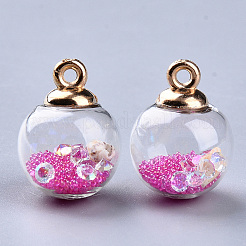 Transparent Glass Globe Pendants&nbsp;GLAA-S181-06
