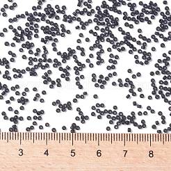 トーホー 15/0ラウンドビーズ  日本製シードビーズ  （49f）不透明なフロストジェット  1.5mm  穴：0.7mm  約15000個/50g&nbsp;SEED-XTR15-0049F