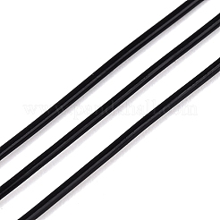 伸縮性のあるクリスタルコード  DIYのジュエリーには  ラウンド  ブラック  0.8mm  約54.68ヤード（50m）/ロール&nbsp;EW-N007-01B-03