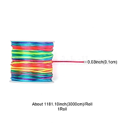 30M Nylon Satin Rattail Cords&nbsp;NWIR-YW0001-04-14