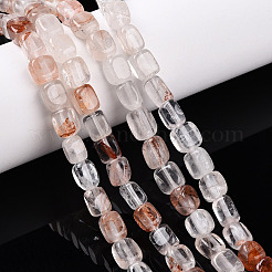 Natural Hematoid Quartz/Ferruginous Quartz Beads Strands&nbsp;G-T141-31