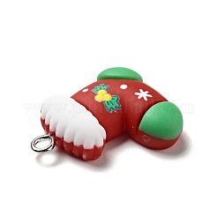 Christmas Opaque Resin Pendants&nbsp;RESI-G043-A10