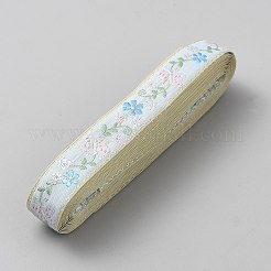 チロリアンテープ  ちょうの模様  ライトシアン  3/4インチ（19.5mm）  約50.00ヤード（45.72m）/ロール&nbsp;SRIB-WH0011-392E