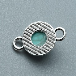 不透明樹脂ペンダント  天然石風  半円チャーム  合金パーツ  アンティークシルバー  15.5x10x4.5mm  穴：1.8mm&nbsp;RESI-TAC0010-81A