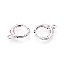 925 Sterling Silver Hoop Earring Findings&nbsp;STER-N016-59P