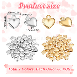 160Pcs 2 Colors CCB Plastic Pendants&nbsp;KY-GA0001-31