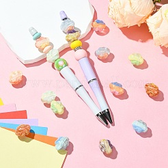 16Pcs 8 Colors Two Tone Transparent Acrylic Beads&nbsp;OACR-CJ0002-53