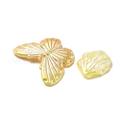 不透明なアクリルビーズ  混合図形  ゴールド  11~23x12.5~30x2.5~10.5mm  穴：1~2mm&nbsp;OACR-H039-03C
