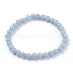 天然石ストレッチブレスレット  ラウンド  2-1/8インチ（5.5cm）&nbsp;BJEW-JB03738