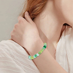 304Pcs 4 Colors Glass Beads Strands&nbsp;GLAA-SC0003-29A
