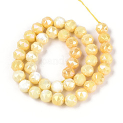 Anti-Tarnish Electroplate Glass Beads Strands&nbsp;GLAA-N010-10mm-01