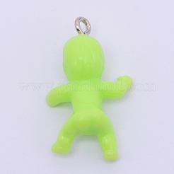 Opaque Plastic Pendants&nbsp;KY-WH0024-12H