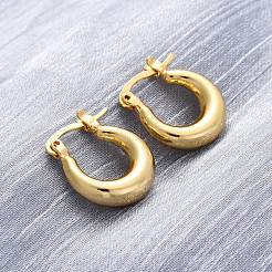 Chunky Huggie Hoop Earrings for Women&nbsp;EJEW-A064-11G-RS