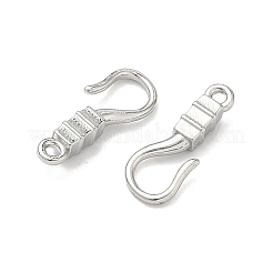 304ステンレスフック  長方形  イオンプレーティング（ip）  プラチナ  14x5x2.5mm  穴：1mm&nbsp;STAS-Z178-27P