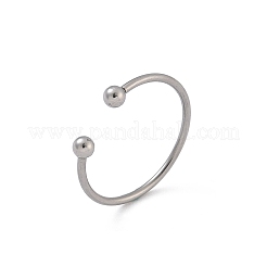 304 Stainless Steel Cuff Rings&nbsp;LS-RJEW-C137-01P