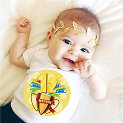 1~12 Months Number & Sports Meet Themes Baby Milestone Stickers&nbsp;DIY-H127-B05