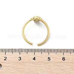 Clear Cubic Zirconia Open Cuff Rings&nbsp;RJEW-A061-03G