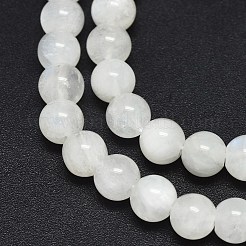 天然レインボー ムーンストーン ビーズ 連売り  ラウンド  6mm  穴：0.8mm  約63個/連  15.5インチ（39.5)&nbsp;G-F602-03-6mm