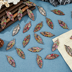 120Pcs 2-Hole Wood Buttons&nbsp;WOOD-FH0002-35