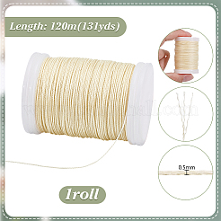 Waxed Polyester Cord&nbsp;YC-WH0018-01B