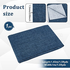 ポリエステル生地  DIYクラフト用品  ダークブルー  1000x1450x1.5mm&nbsp;DIY-WH0061-032B-1