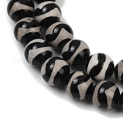 Tibetan Style dZi Beads Strands&nbsp;G-U022-A01-8mm