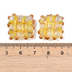 Handmade Gold Sand Lampwork Beads&nbsp;LAMP-L082-01B
