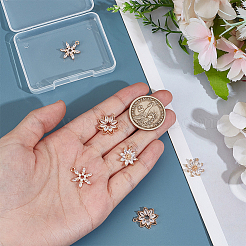 6Pcs 3 Styles Brass Micro Pave Cubic Zirconia Pendants&nbsp;KK-GO0002-31