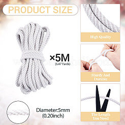 5M Polyester Twisted Round Cord&nbsp;OCOR-TA0003-90C