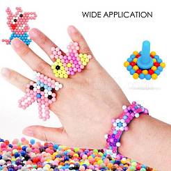 DIY 36 Colors 14000Pcs 4mm PVA Round Water Fuse Beads Kits for Kids&nbsp;DIY-Z007-53