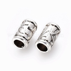 ヨーロッパの合金ビーズ  カドミウムフリー＆鉛フリー  アンティークシルバー  11.5x7mm  穴：4.5mm&nbsp;LF0276Y