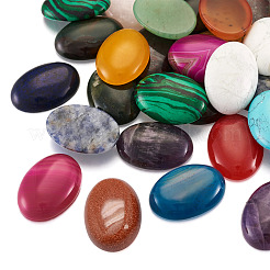 36Pcs 18 Style Natural & Synthetic Gemstone Cabochons&nbsp;G-FW0001-07