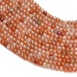 天然キュービックジルコニアビーズの連  ラウンド  砂茶色  2.5mm  穴：0.5mm  約215個/連  15.55''（39.5センチメートル）&nbsp;LS-GG-CBA9722-D01-2mm
