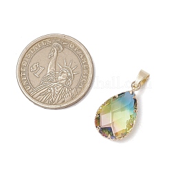 Gradient Color K9 Glass Imitation Tourmaline Pendants&nbsp;PALLOY-JF03454