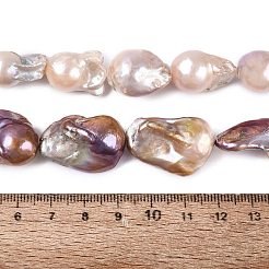 Natural Baroque Pearl Keshi Pearl Beads Strands&nbsp;PEAR-S019-05D-03