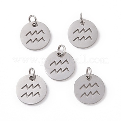 Non-Tarnish 304 Stainless Steel Charms&nbsp;STAS-Q201-T445-11S