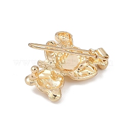Bear Alloy Hair Barrettes&nbsp;AJEW-A056-03A-G