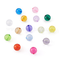 90Pcs 15 Colors Transparent Acrylic Beads&nbsp;MACR-TA0001-21