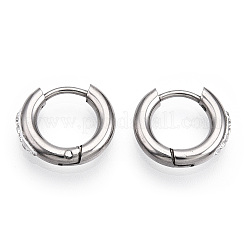 201 Stainless Steel Huggie Hoop Earrings&nbsp;X-STAS-S079-162B