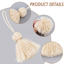 6Pcs Acrylic Fibers Tassel Pendant Decorations&nbsp;HJEW-CP0001-31A