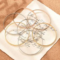 Fashion 201 Stainless Steel Bangle Sets&nbsp;BJEW-L664-024D-M-1