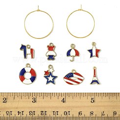 Independence Day DIY Wine Glass Charms  Making Kits&nbsp;DIY-FS0009-55