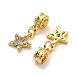 Rack Plating Brass Micro Pave Cubic Zirconia Charms&nbsp;KK-S398-05B
