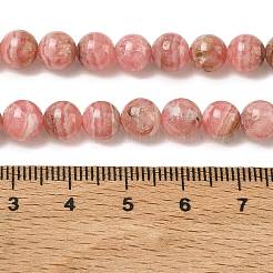 Natural Argentina Rhodochrosite Beads Strands&nbsp;G-L554-03A-02