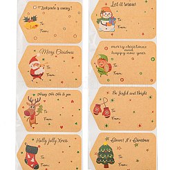 Christmas Theme Cartoon Paper Stickers&nbsp;STIC-P013-07C