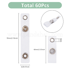 60Pcs PVC ID Badge Holder Strap&nbsp;FIND-FH0009-48